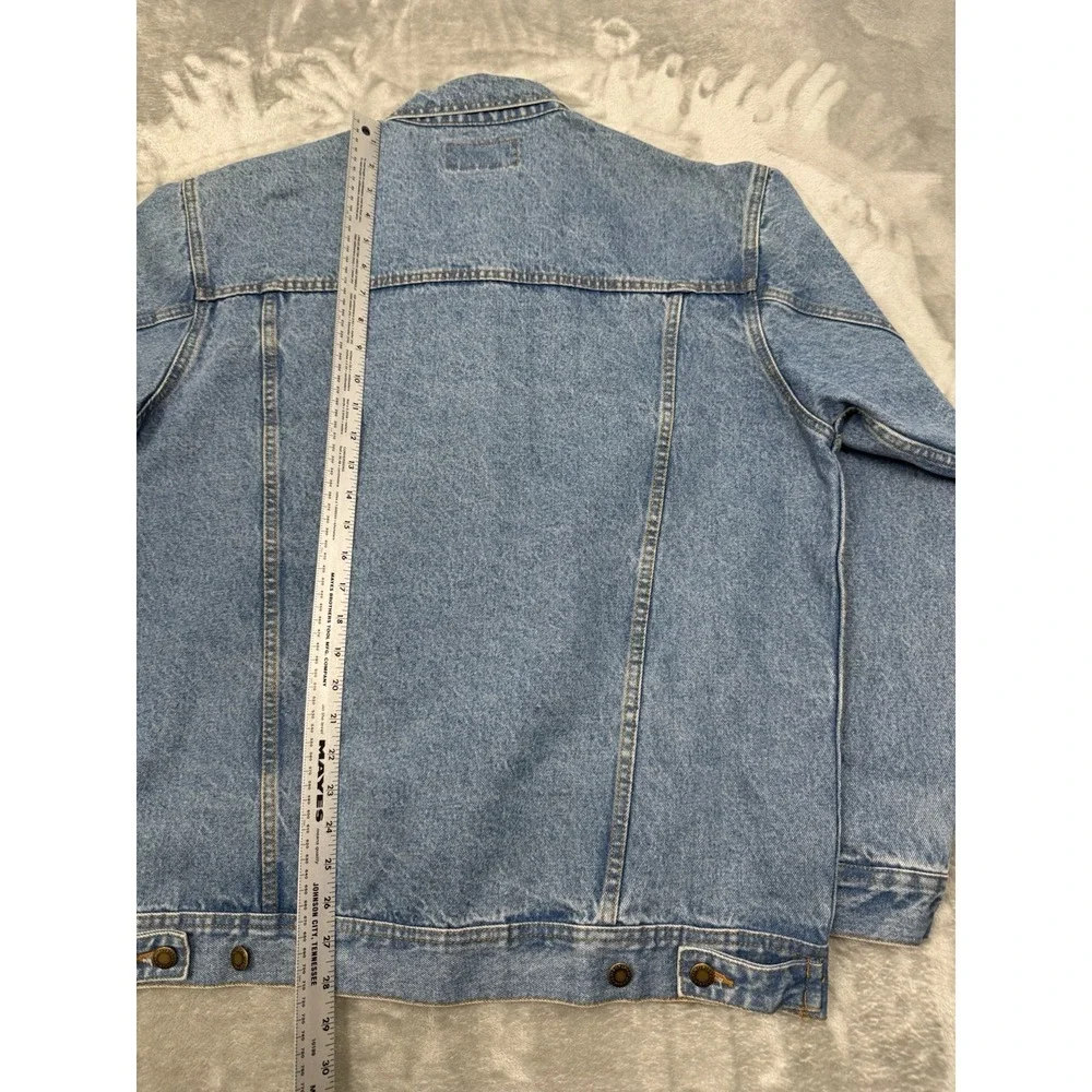 Vintage Wrangler Denim Jacket Mens Large Jean Button Trucker Western 90s Y2K